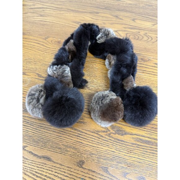 Unbranded Accessories - Vintage Real Rabbit Fur Scarf Women 25”‎ Long, 4” Wide.